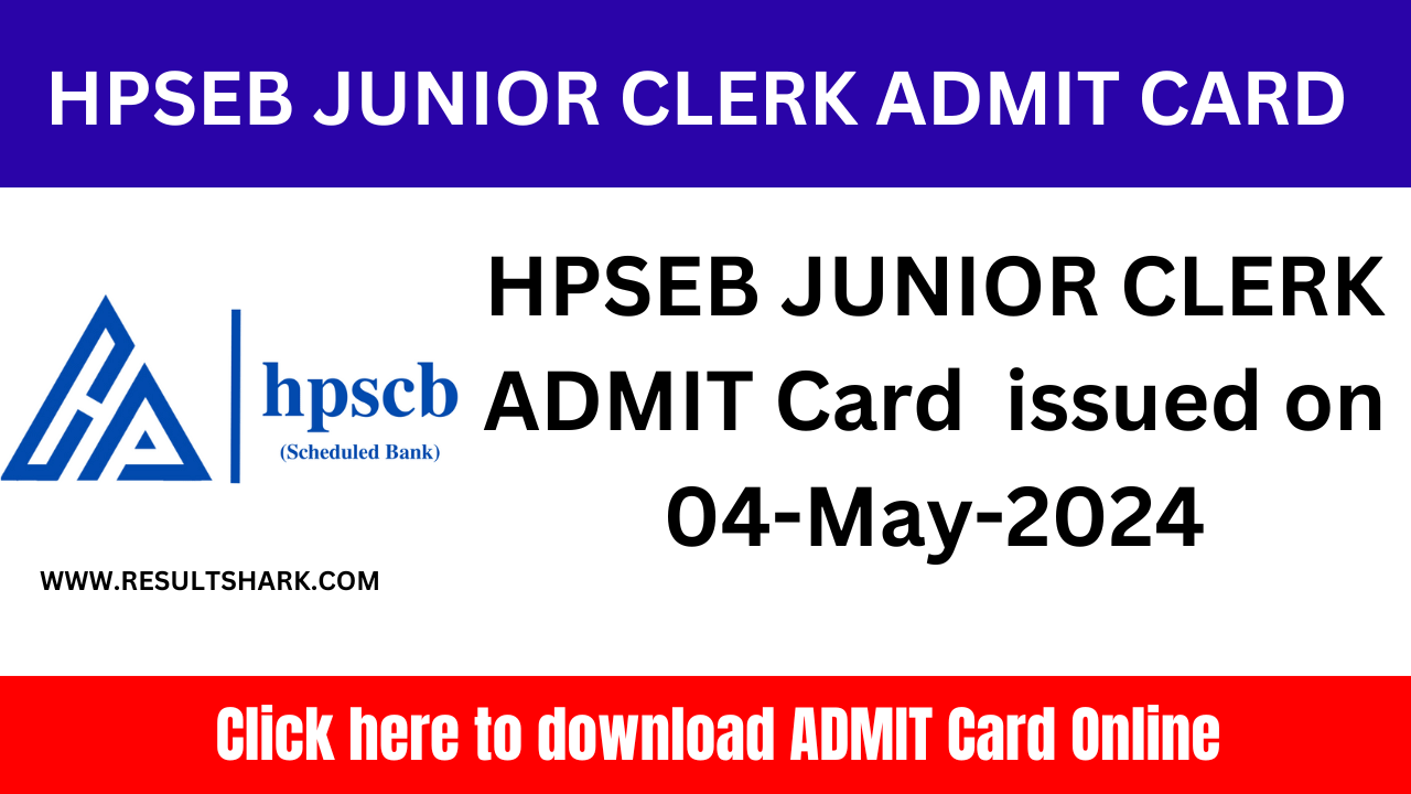 HPSCB Junior Clerk Admit Card Download