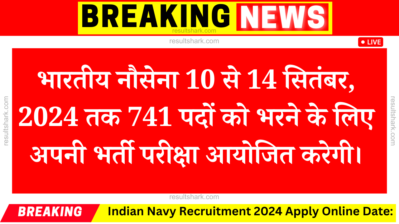 Indian Navy Recruitment 2024 Apply Online Date