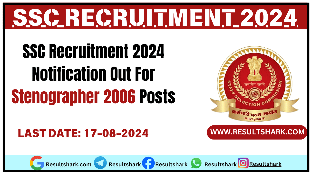 SSC Recruitment 2024 Notification