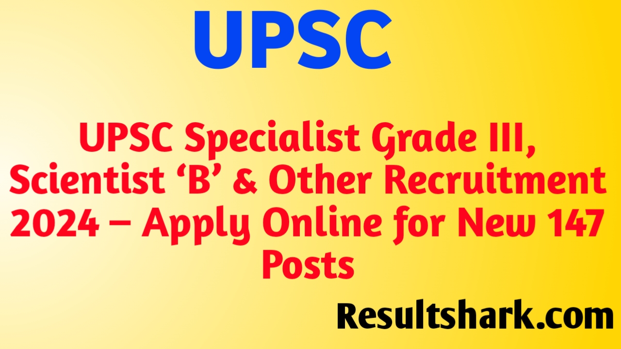 UPSC Specialist Grade III